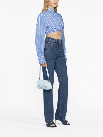 Jacquemus Le Bambimou Padded Leather Shoulder Bag In Blue