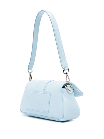 Shop Jacquemus Le Bambimou Padded Leather Shoulder Bag In Blue