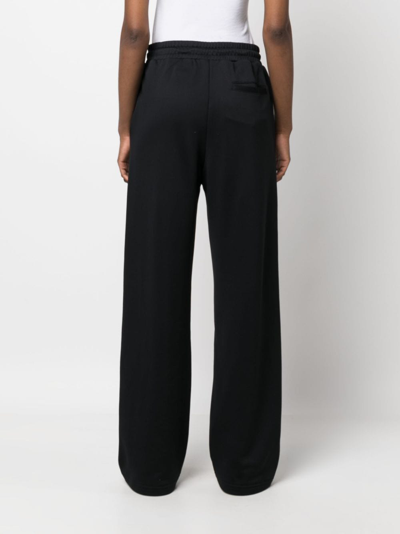 Dsquared2 Logo-tape Cotton Track Pants In Black