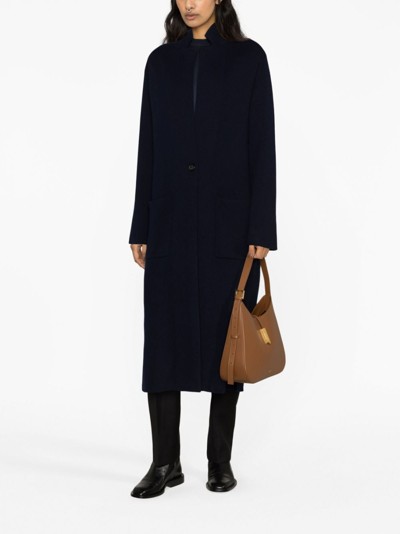 Shop Lisa Yang Single-breasted Cashmere Coat In Blue