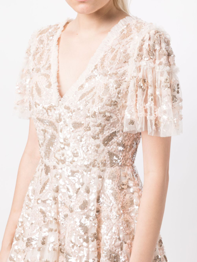 Needle & Thread Embellished Mini Dress In Pink