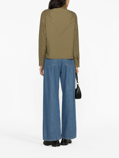 Polo Ralph Lauren Short Jacket In Technical Cotton In Green