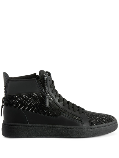 Shop Giuseppe Zanotti Gz94 High-top Sneakers In Black