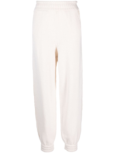 Shop Barrie Cashmere Knitted Trousers In Neutrals