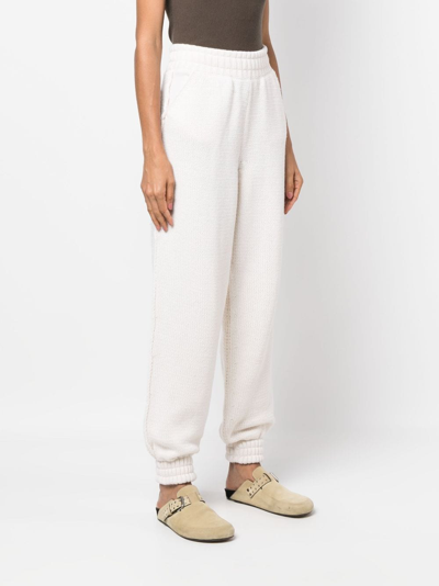 Shop Barrie Cashmere Knitted Trousers In Neutrals