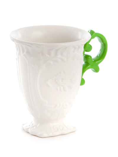 Shop Seletti I-wares Porcelain Mug (set Of Two) In White