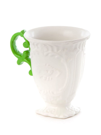 Shop Seletti I-wares Porcelain Mug (set Of Two) In White