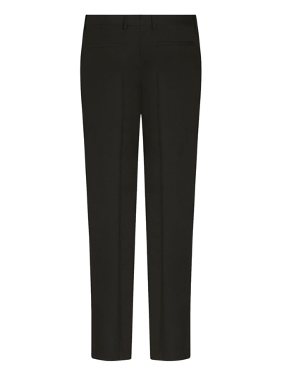 Shop Etro Pressed-crease Tailored Trousers In Black