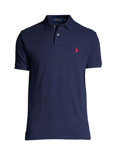 Polo Ralph Lauren Slim Fit Classic Polo Shirt Clothing In Blue