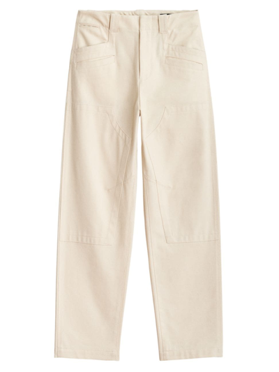 Shop Rag & Bone Women's Malia Cotton Twill Cargo Pants In Ecru