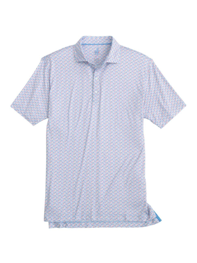 Shop Johnnie-o Men's Forbes Polo Shirt In Maliblu