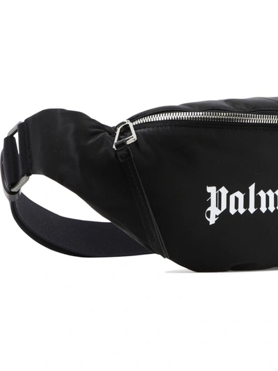 Shop Palm Angels "classic Logo" Belt Bag In Black