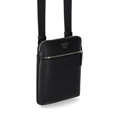 Shop Emporio Armani Black Crossbody Bag