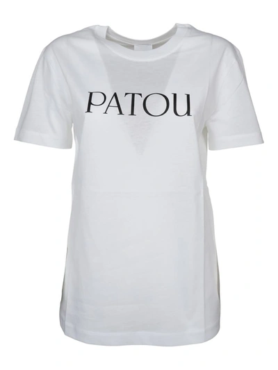 Shop Patou T-shirt Logo Clothing In White