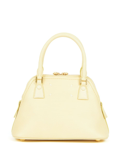 Shop Maison Margiela Micro 5ac Classique Top-handle Bag In Yellow