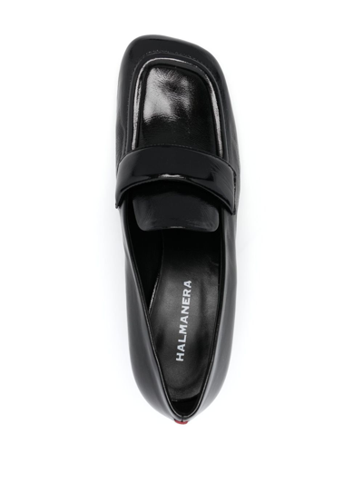 Shop Halmanera Dani 55mm Leather Loafers In Black