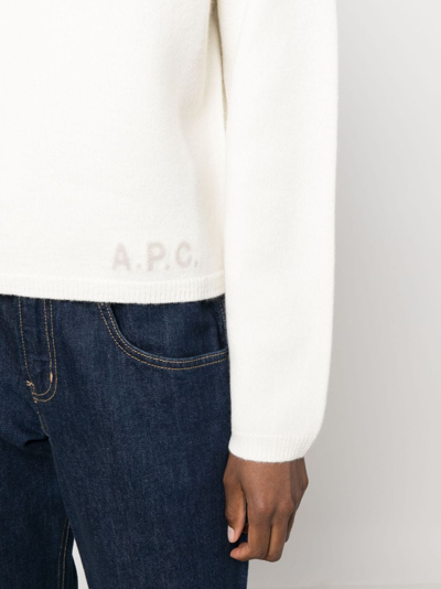 APC LOGO-PRINT WOOL JUMPER 