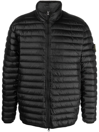 Shop Stone Island Packable Down Jacket In Black