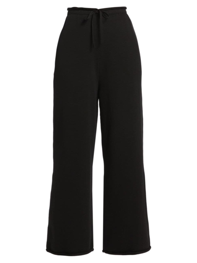 Shop The Row Women's Calsito Cotton Drawstring Pants In Black