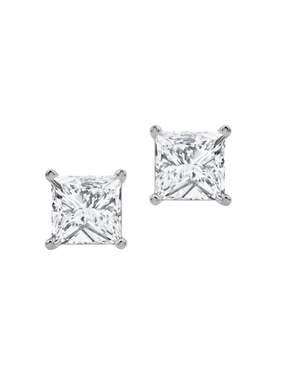 Shop Saks Fifth Avenue Women's 14k White Gold & 6 Tcw Lab-grown Diamond Stud Earrings
