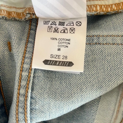 Pre-owned Off-white Blue Denim Shorts