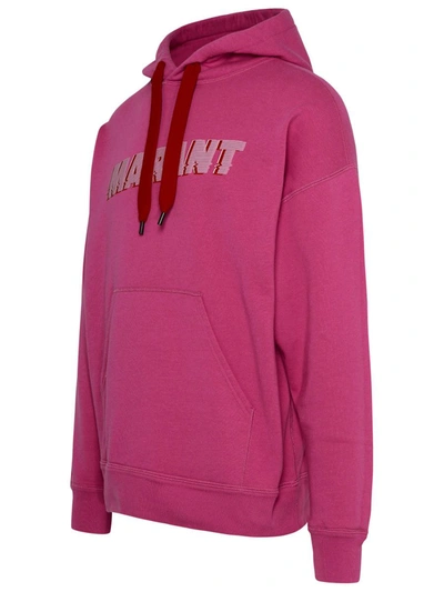 Shop Isabel Marant Rose Cotton Blend Miley Sweatshirt In Pink