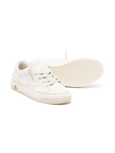 Shop Golden Goose Stardan Lace-up Sneakers In White
