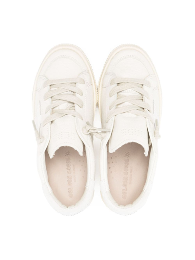 Shop Golden Goose Stardan Lace-up Sneakers In White