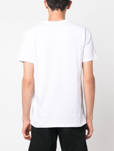 Shop Iceberg Logo-print Cotton T-shirt In White