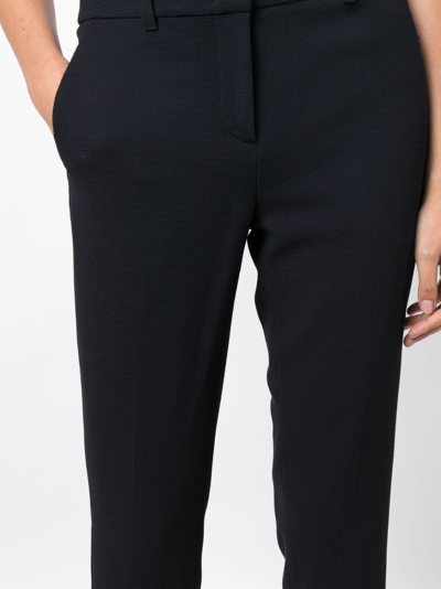 Shop Emporio Armani Mid-rise Cropped Trousers In Black