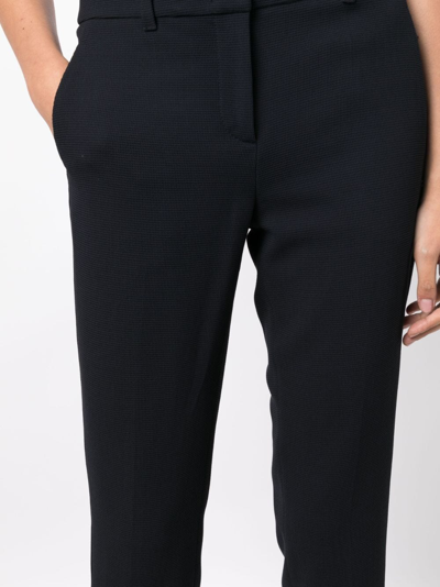 Emporio Armani Cropped Slim-fit Trousers In Black