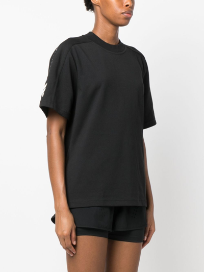 Shop Adidas By Stella Mccartney Truecasuals Logo-print T-shirt In Black