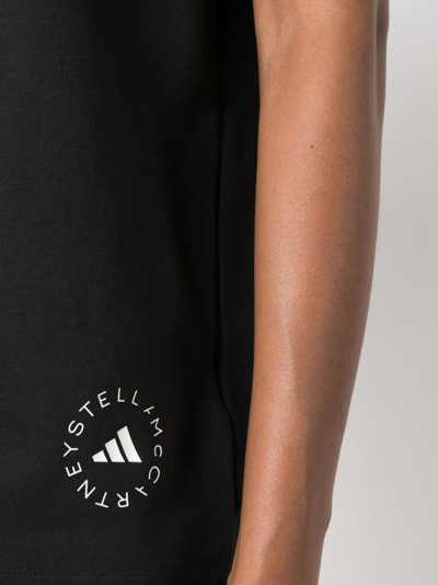 Adidas By Stella Mccartney Truecasuals Logo-print T-shirt In Black