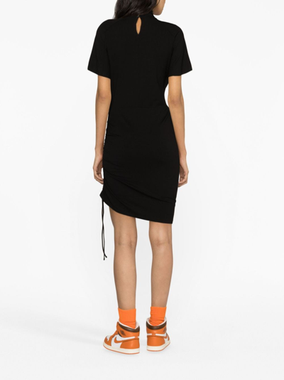 Shop Marant Etoile Lya Draped-design Dress In Black