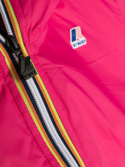 K-way Little Girl's & Girl's Claude Hooded Windbreaker Jacket In Pink