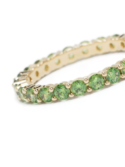 Shop Swarovski Matrix Crystal-embellished Ring In Green