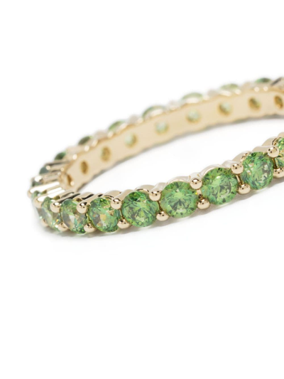 Swarovski Matrix Crystal-embellished Ring In Green