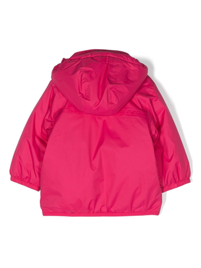 Shop K-way Le Vrai 3.0 Claude Hooded Jacket In Pink