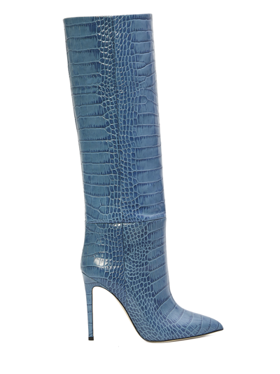 Shop Paris Texas Lightblue Leather Boots In Light Blue