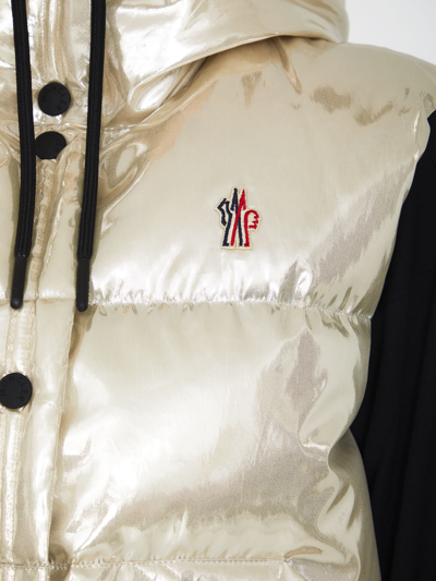 Shop Moncler Ramees Down Gilet In Cream