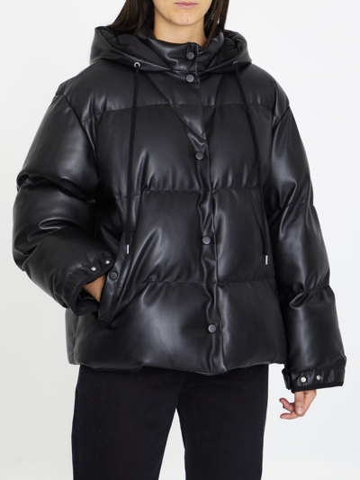 Stella Mccartney Stella Mc Cartney Altermat Hooded Puffer In Black