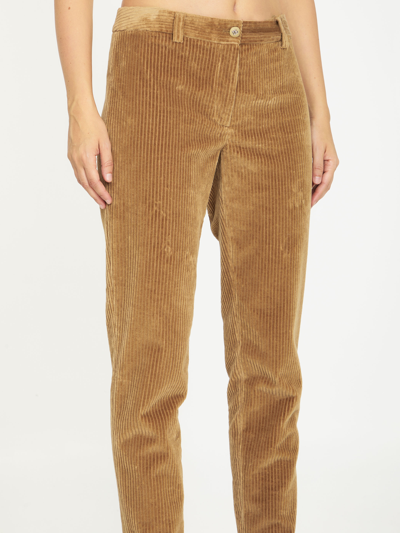 Shop Dolce & Gabbana Corduroy Trousers In Camel