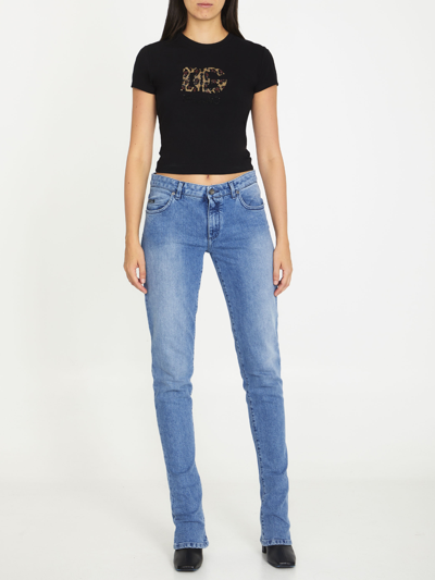 Shop Dolce & Gabbana Lightblue Denim Jeans In Celeste