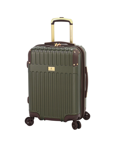 Shop London Fog Brentwood Iii 20" Expandable Spinner Carry-on Hardside, Created For Macy's In Olive