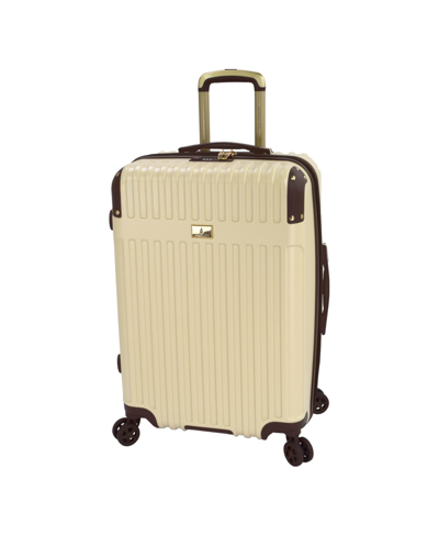 Shop London Fog Brentwood Iii 25" Expandable Spinner Hardside, Created For Macy's In Creme