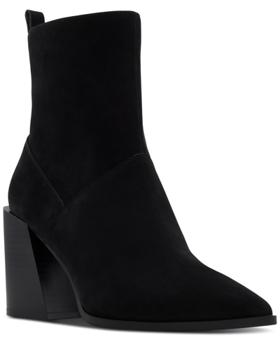 Shop Aldo Women's Bethanny Pointed-toe Dress Boots In Black Leather
