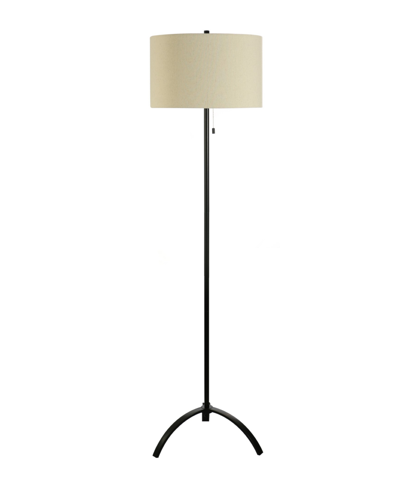 Shop Fangio Lighting 62" Metal Floor Lamp With Designer Shade In Black
