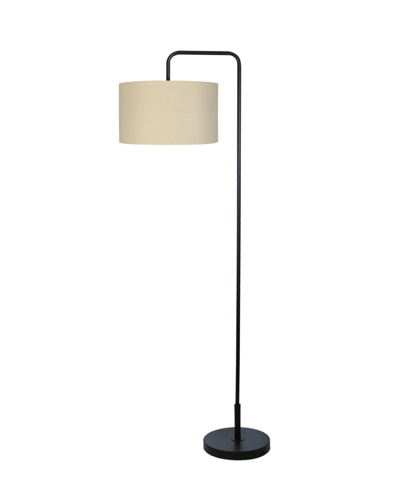 Shop Fangio Lighting 63" Metal Floor Lamp With Designer Shade In Black