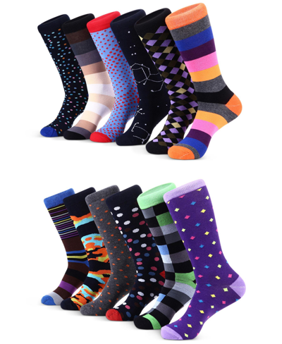 Shop Mio Marino Men's Spring Zest Fun Dress Socks 12 Pack In Fun Colors
