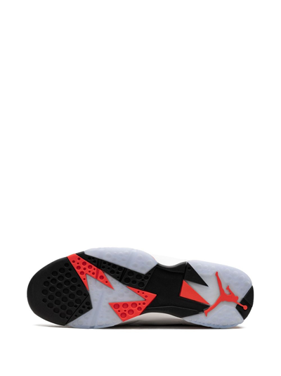 Jordan Mens Infrared Air 7 Leather High-top Trainers In White